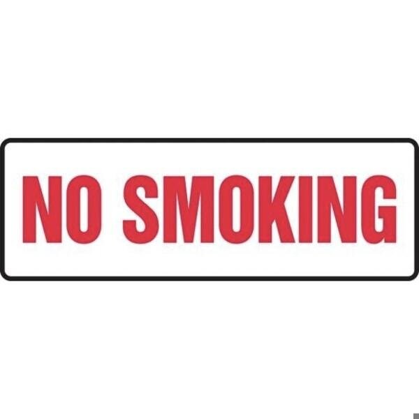Accuform SMOKING CONTROL SIGN 7 X 5 DURAPLASTI MSMK518XT - main